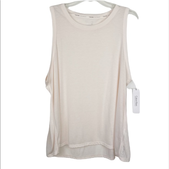 Calvin Klein Performance Lightweight Tank Top Woman’s Size XL Pastel Peach NWT - Picture 8 of 8